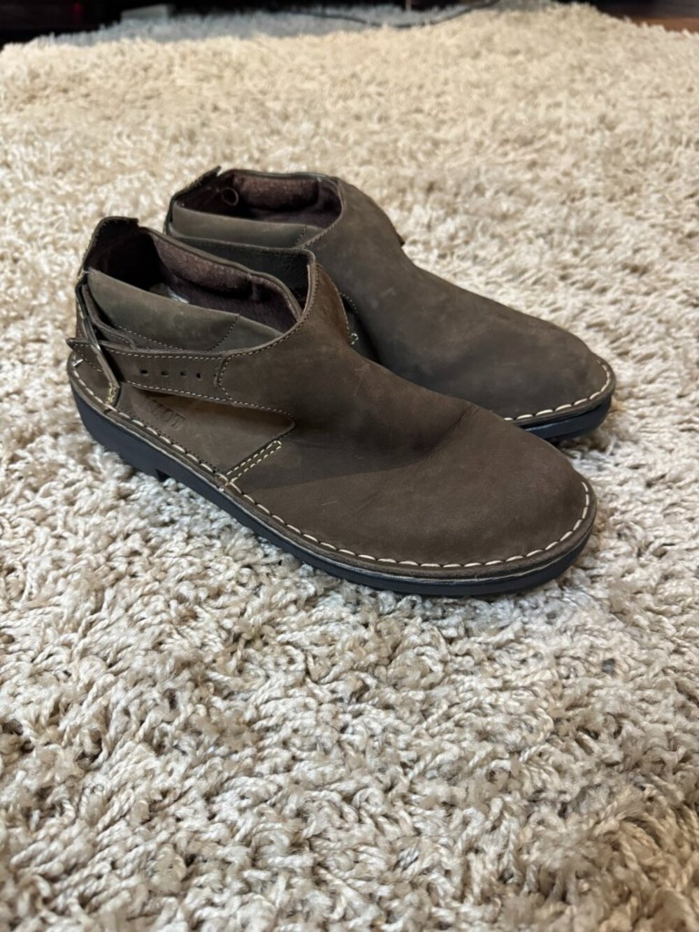 Naot Leather Ankle Boot Size 40 (US Size 9) Buckled Slip-On Shoes - Picture 1 of 6